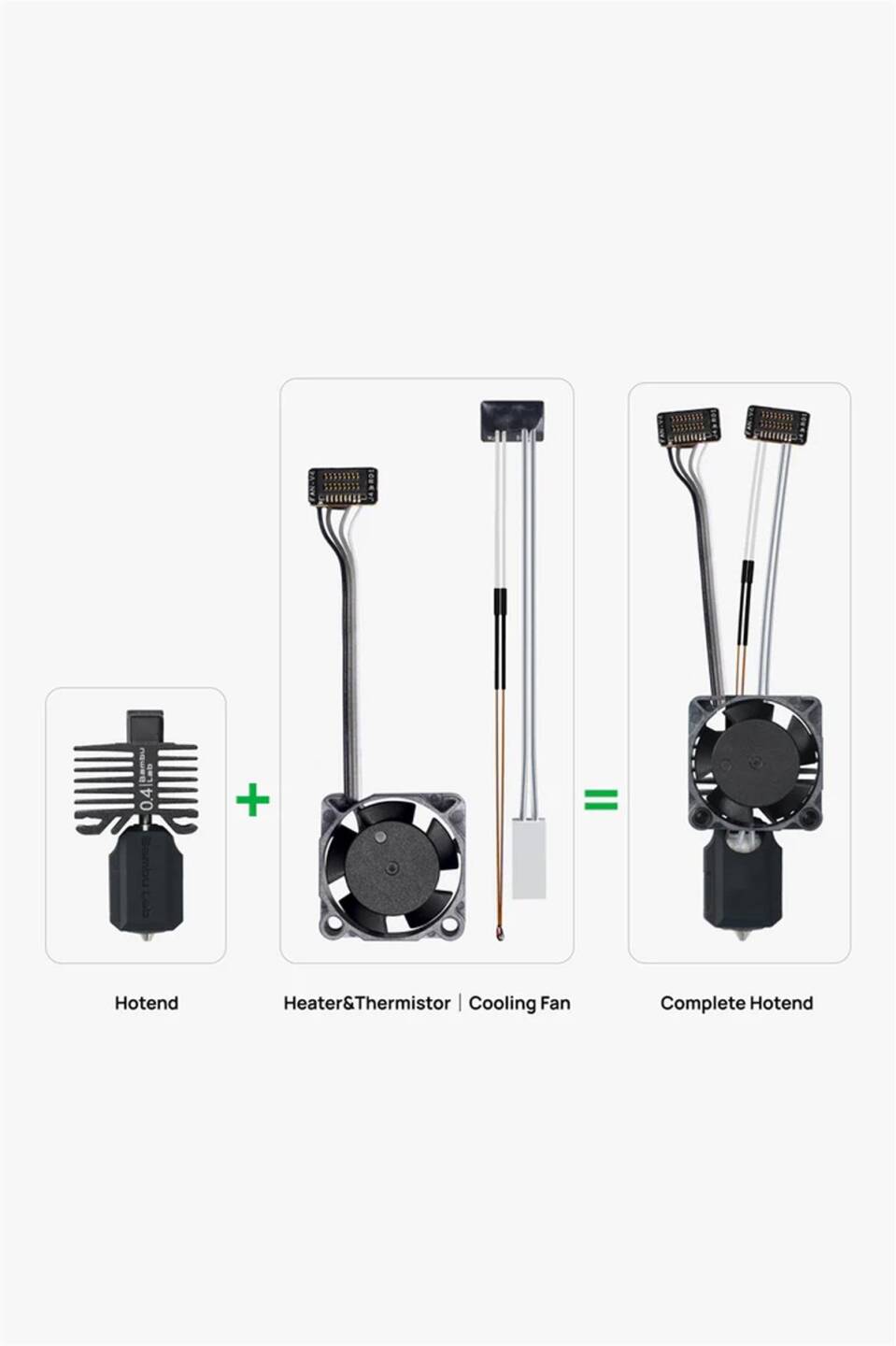 Bambu Lab Complete Hotend Assembly With Hardened Steel Nozzle 0.4 Mm P1P,P1S - 2