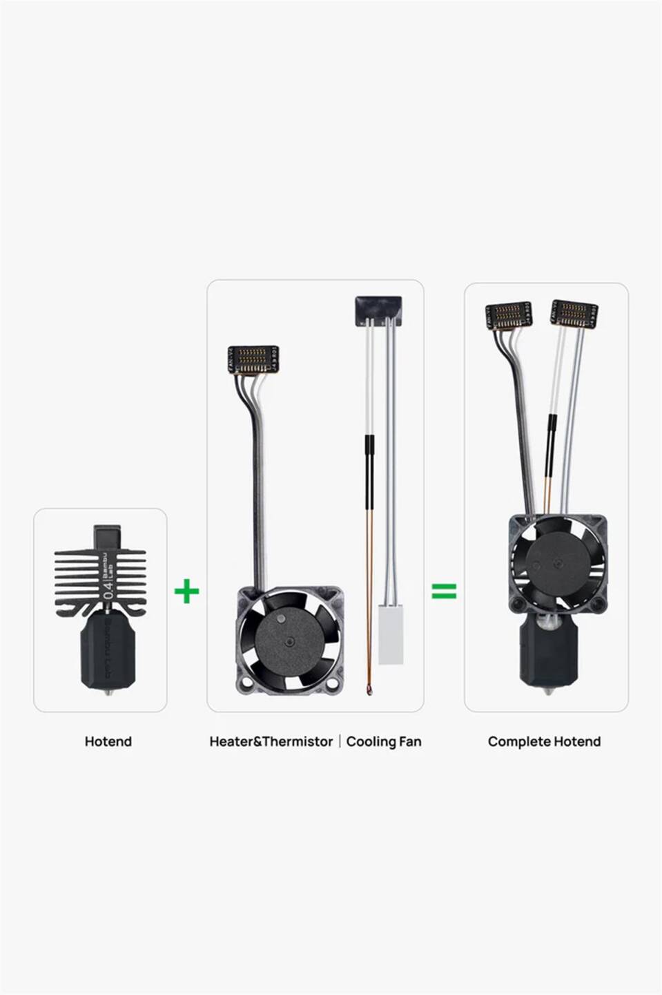 Bambu Lab Complete Hotend Assembly With Hardened Steel Nozzle 0.8 Mm P1P-P1S - 2