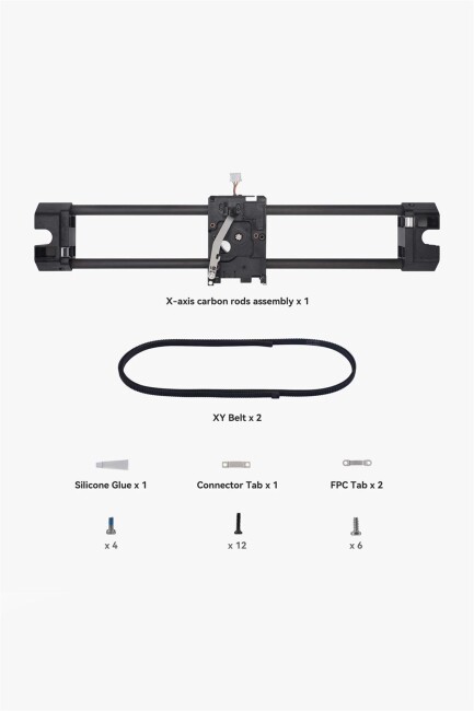 Bambu Lab X Axis Carbon Rods Assembly P1P-PFS-X1C-X1-X1E - 3