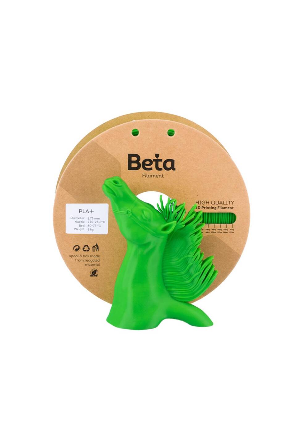 Beta PLA+ Filament Neo Green - 1