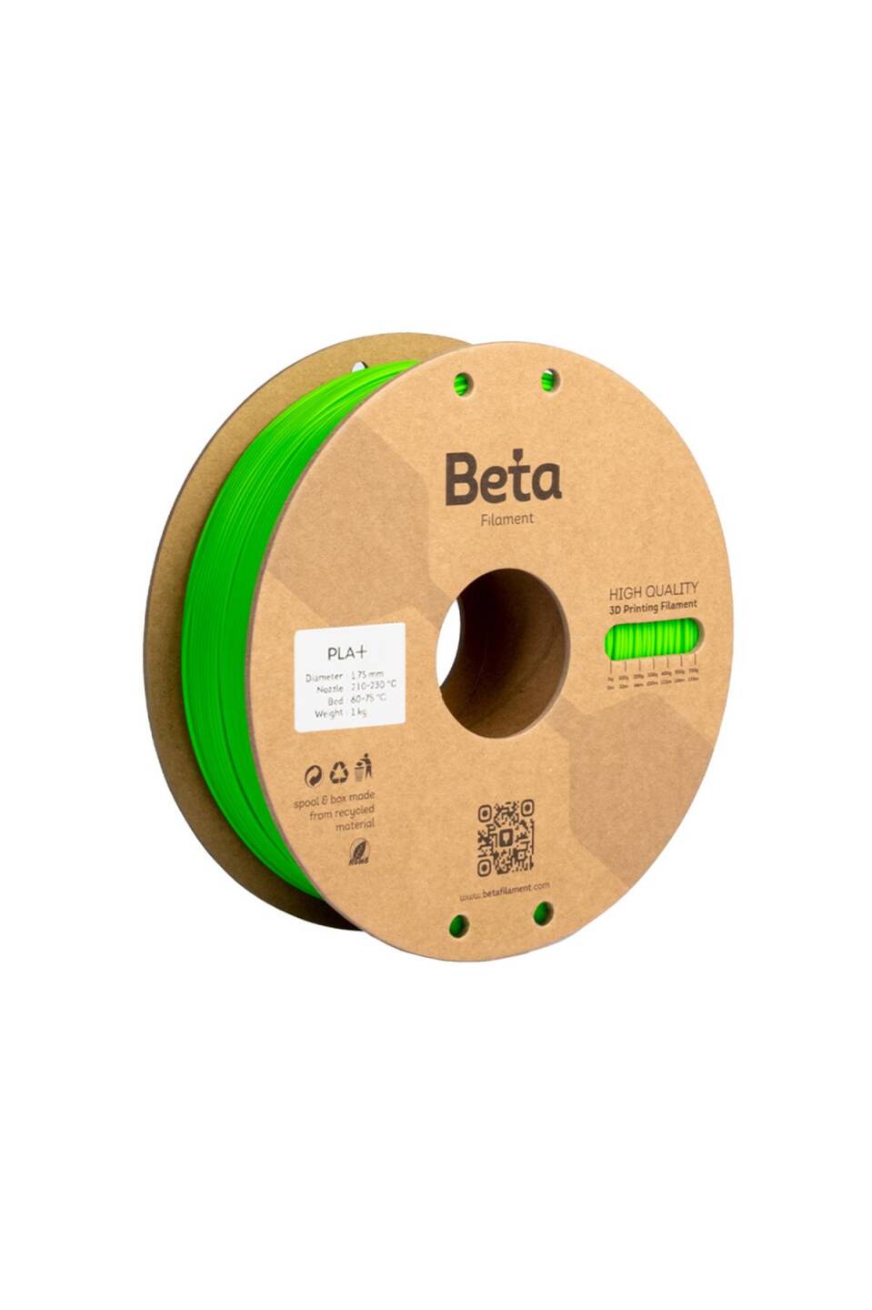 Beta PLA+ Filament Neo Green - 2