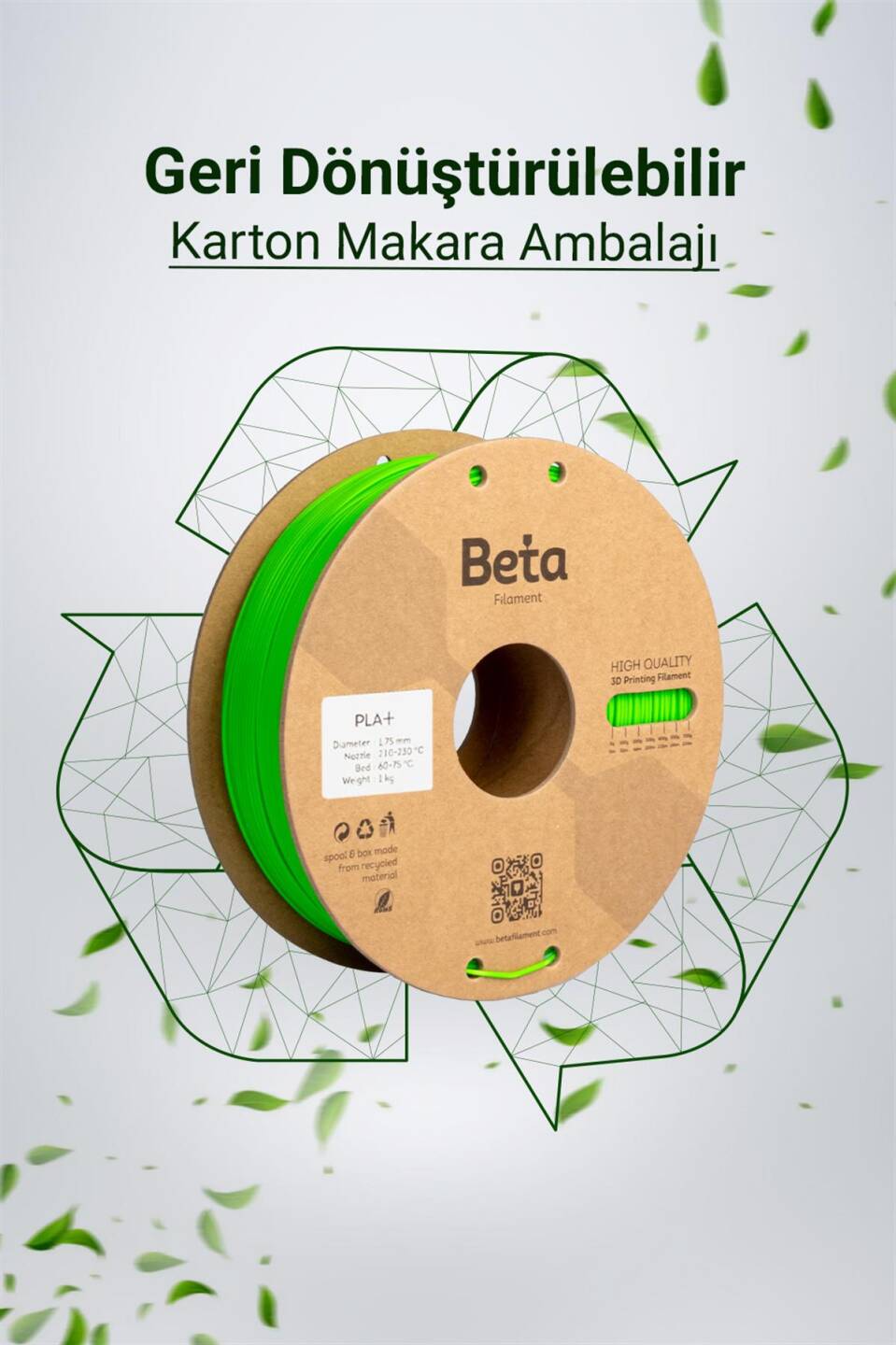 Beta PLA+ Filament Neo Green - 7