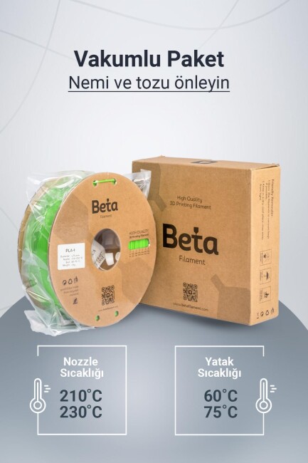 Beta PLA+ Filament Neo Yeşil - 6