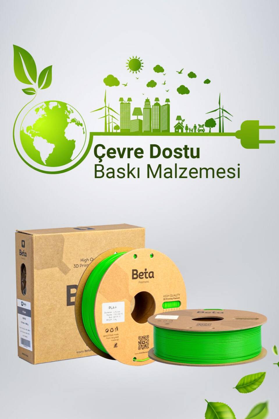 Beta PLA+ Filament Neo Yeşil - 7