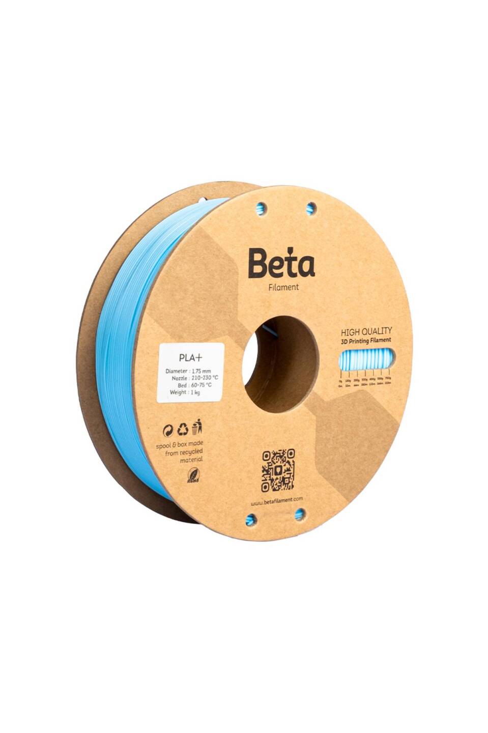 Beta PLA+ Filament Sky Blue - 2