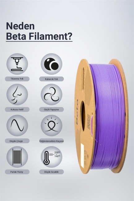 Beta PLA High-Speed Filament Beta Purple - 3