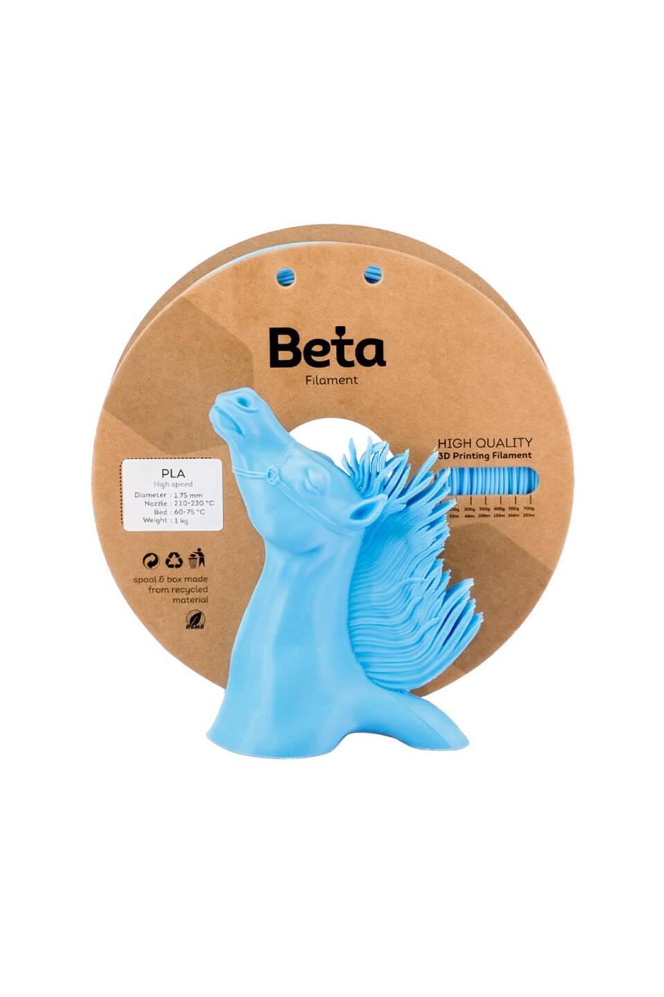 Beta PLA High-Speed Filament Sky Blue - 1