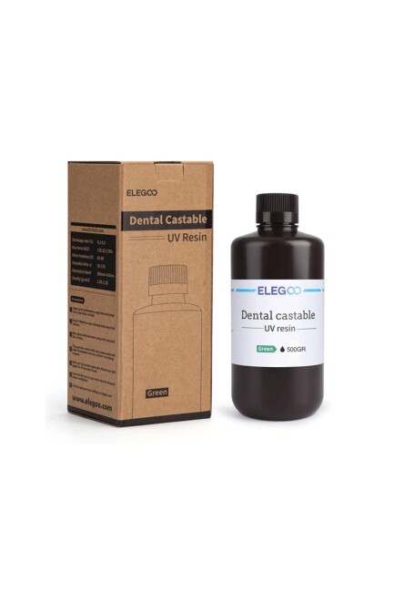 ELEGOO Dental Castable UV Reçine 0.5 Kg - Yeşil - 2