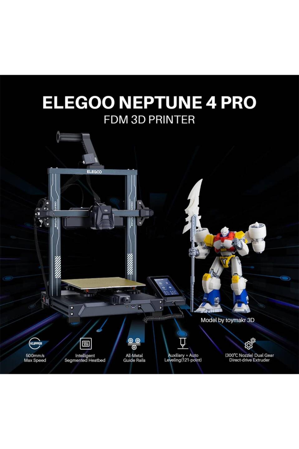 ELEGOO Neptune 4 Pro 3D Yazıcı - 4