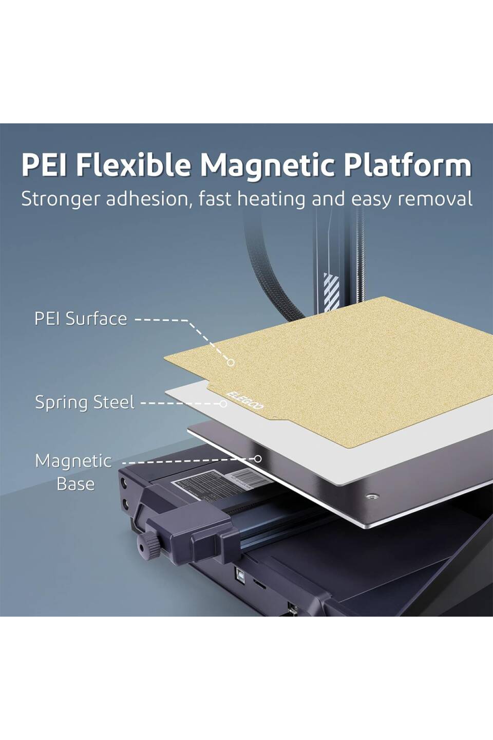 ELEGOO Pei Build Plate - Neptune 3/4 Max - 5