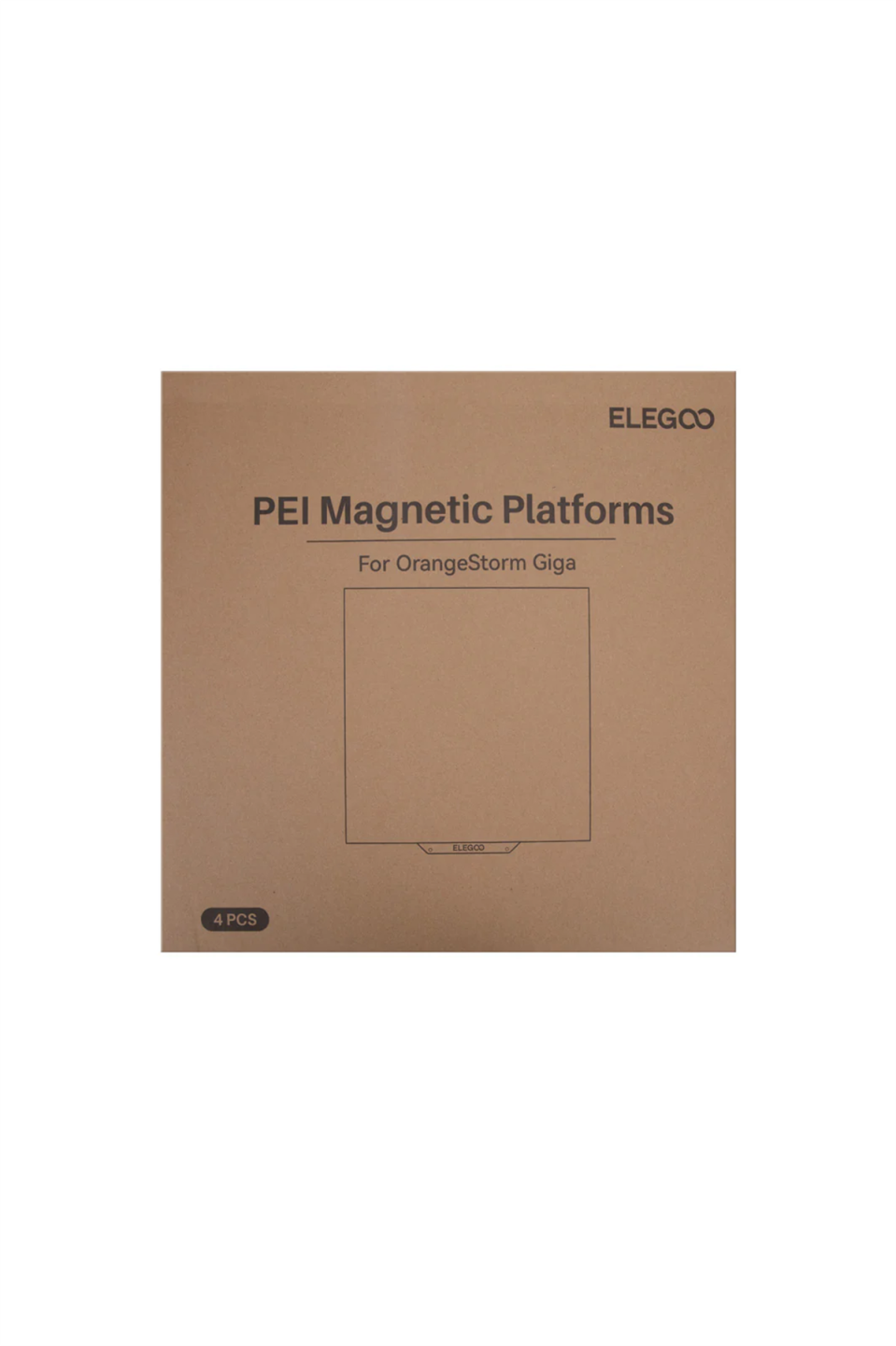 ELEGOO PEI Magnetic Platform Kit For Orange Storm Giga - 3