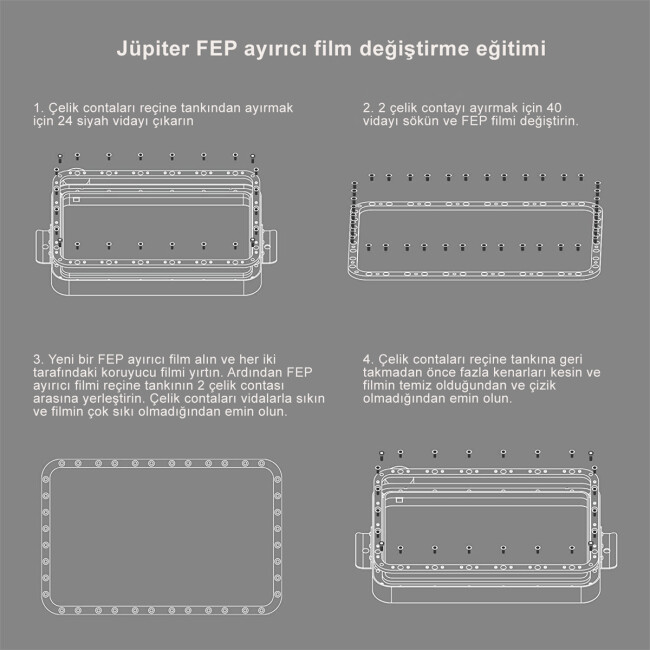 ELEGOO PFA Film 5 Adet - Jupiter SE - 4