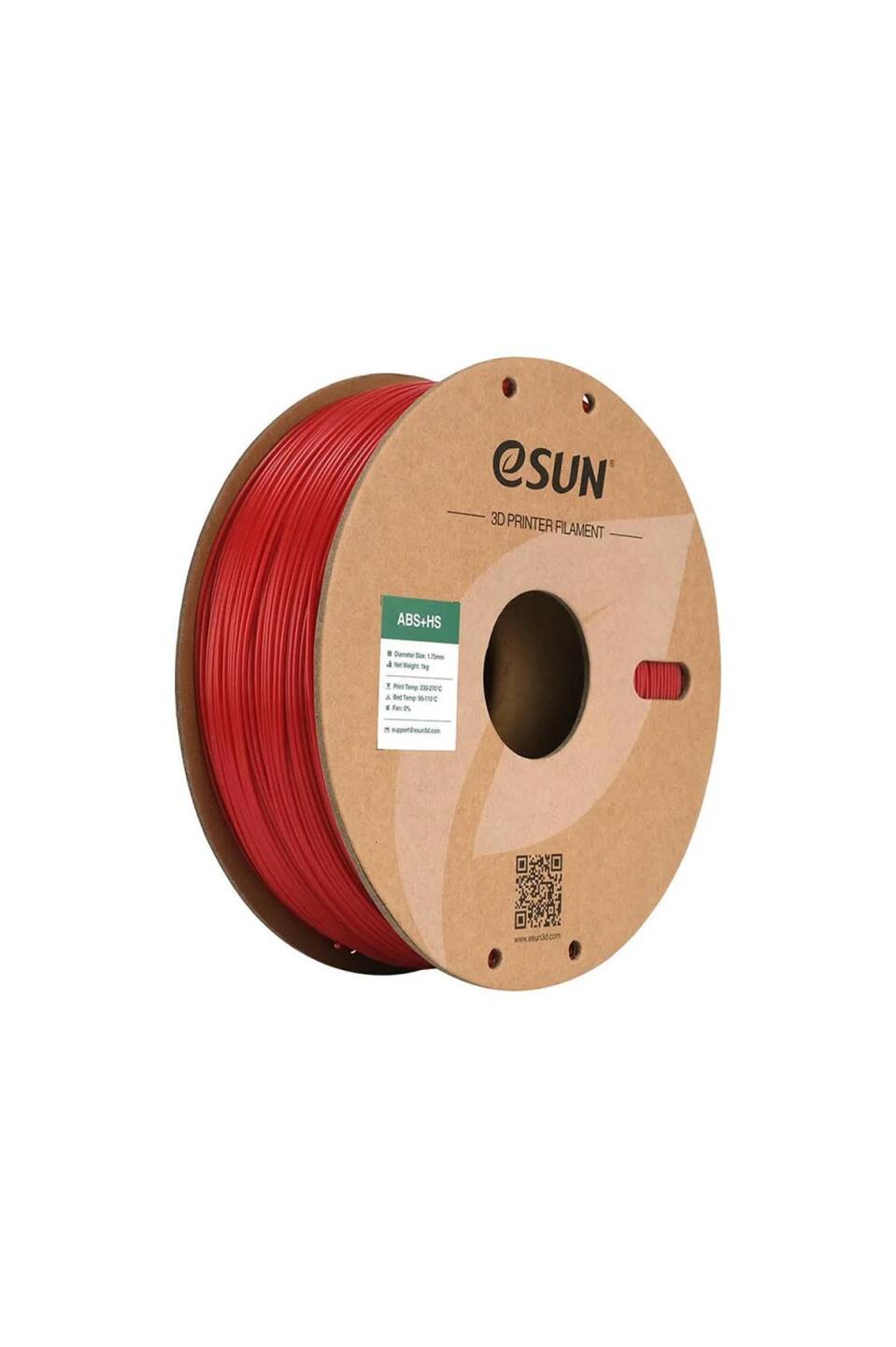 Esun ABS+ HS Filament Fire Engine Red - 1