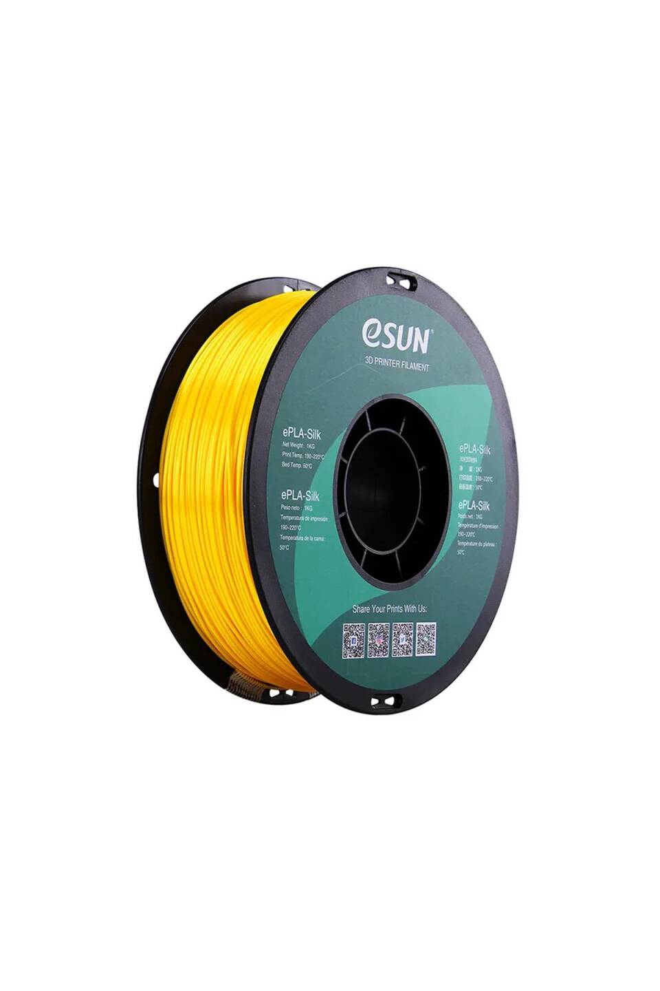 Esun Esilk-PLA Filament Koyu Sarı - 1