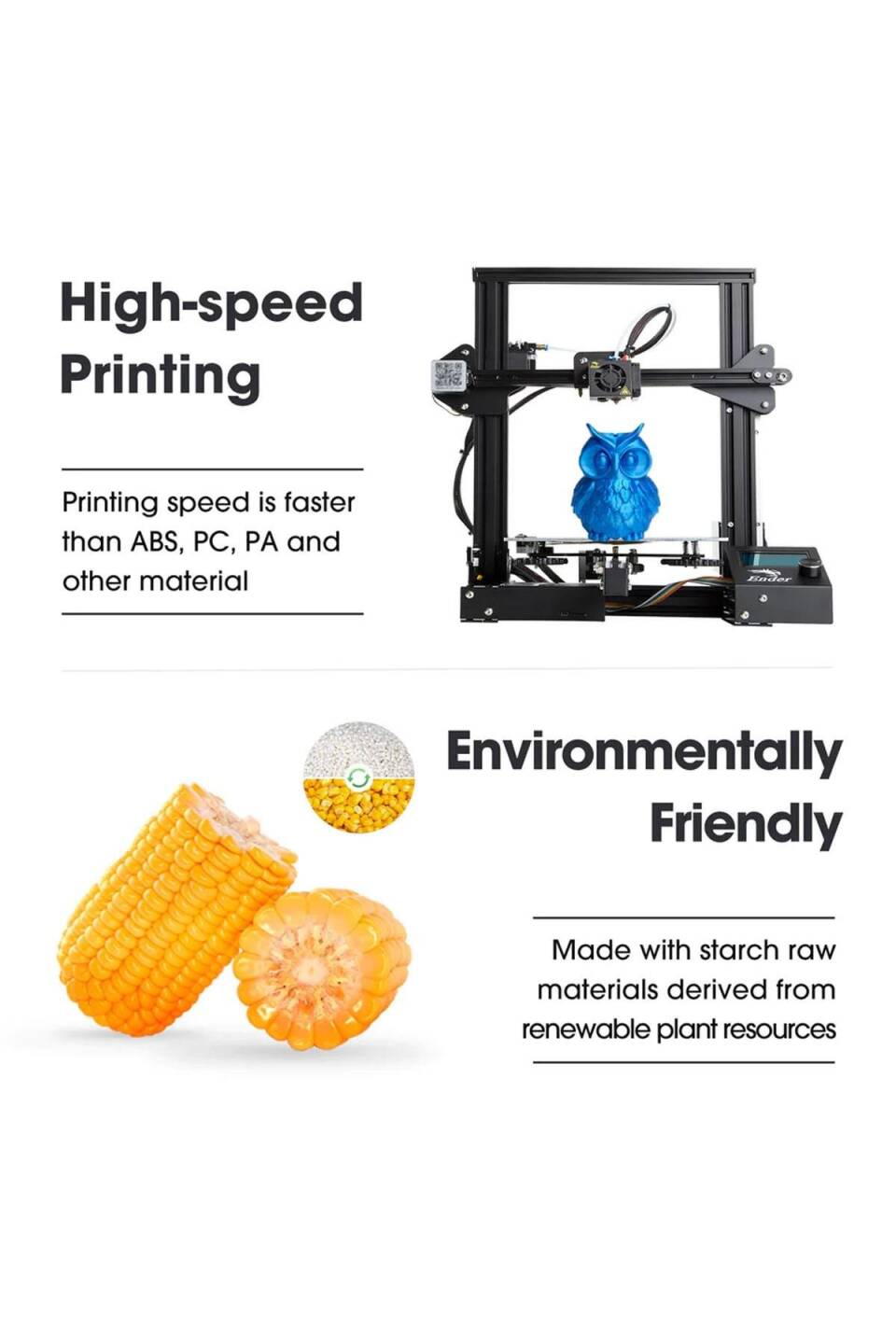 Esun Esilk-PLA Filament Koyu Sarı - 3