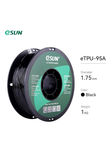 Esun Etpu-95A Filament Siyah - 2