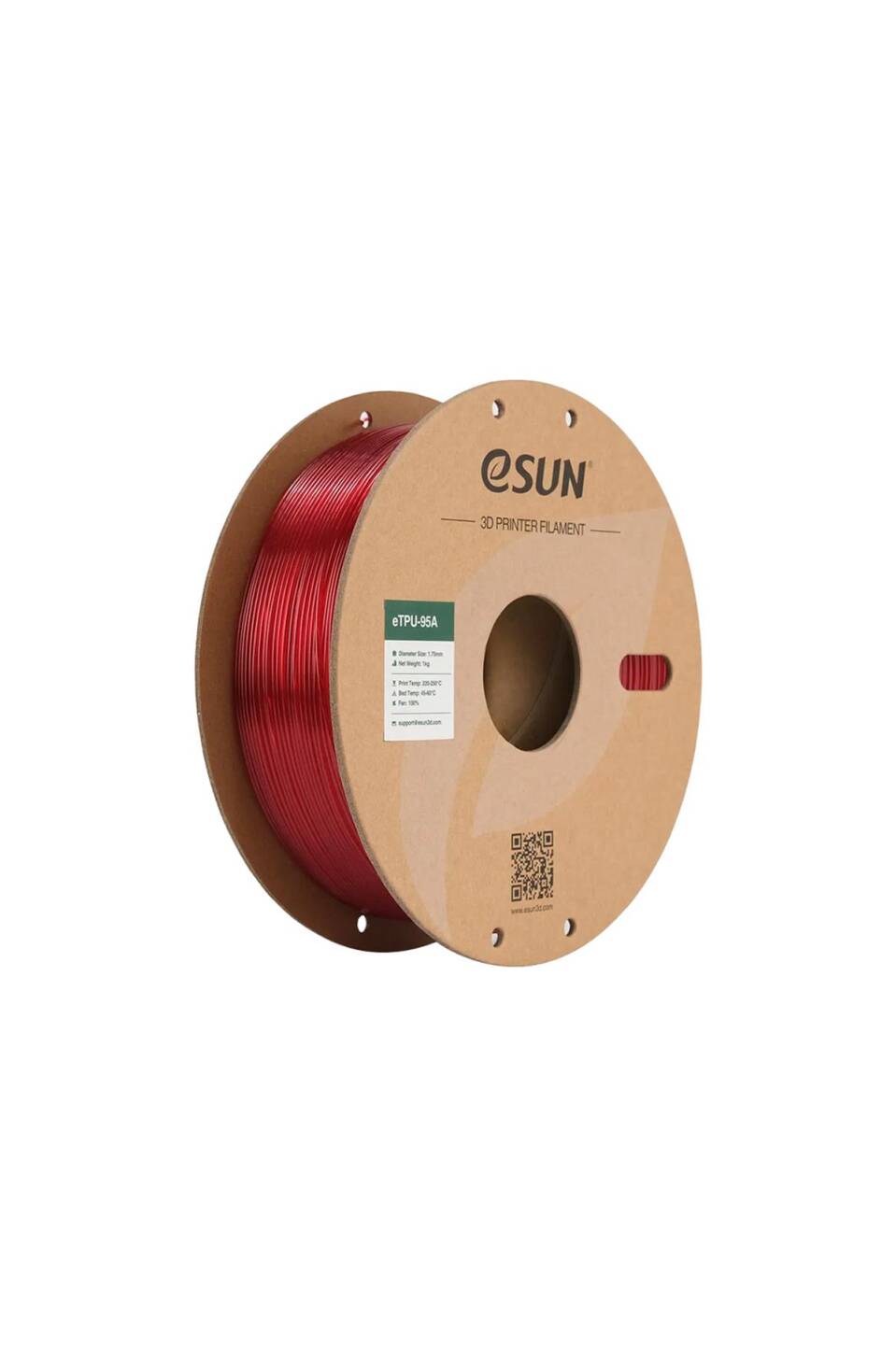 Esun Etpu-95A Filament Transparan Kırmızı - 1