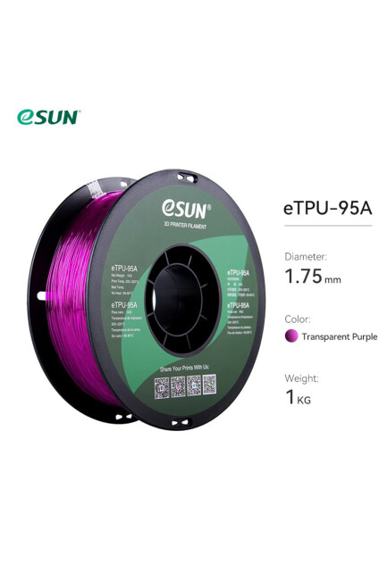 Esun Etpu-95A Filament Transparan Mor - 2