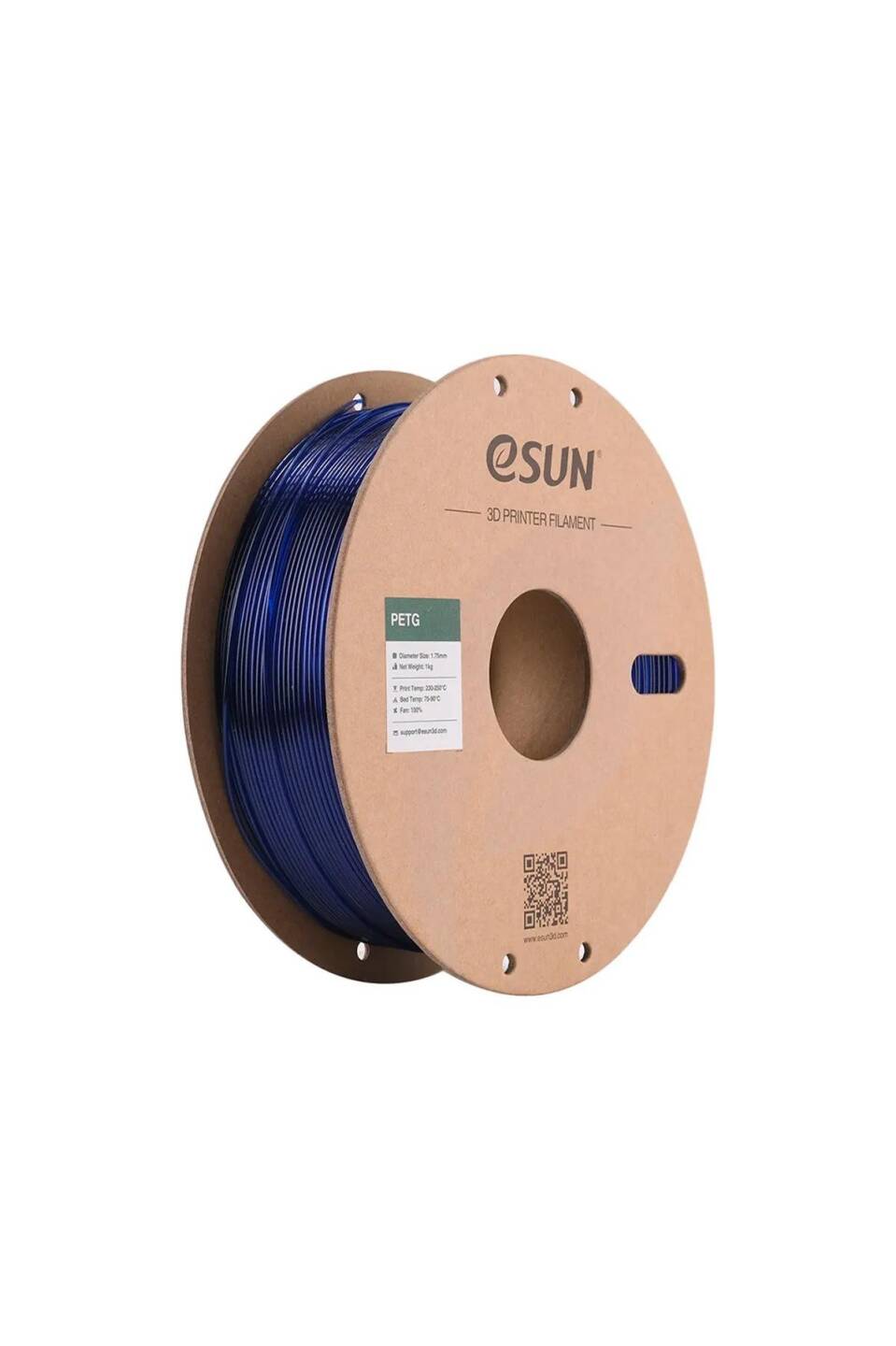 Esun PETG Filament Translucent Blue - 1