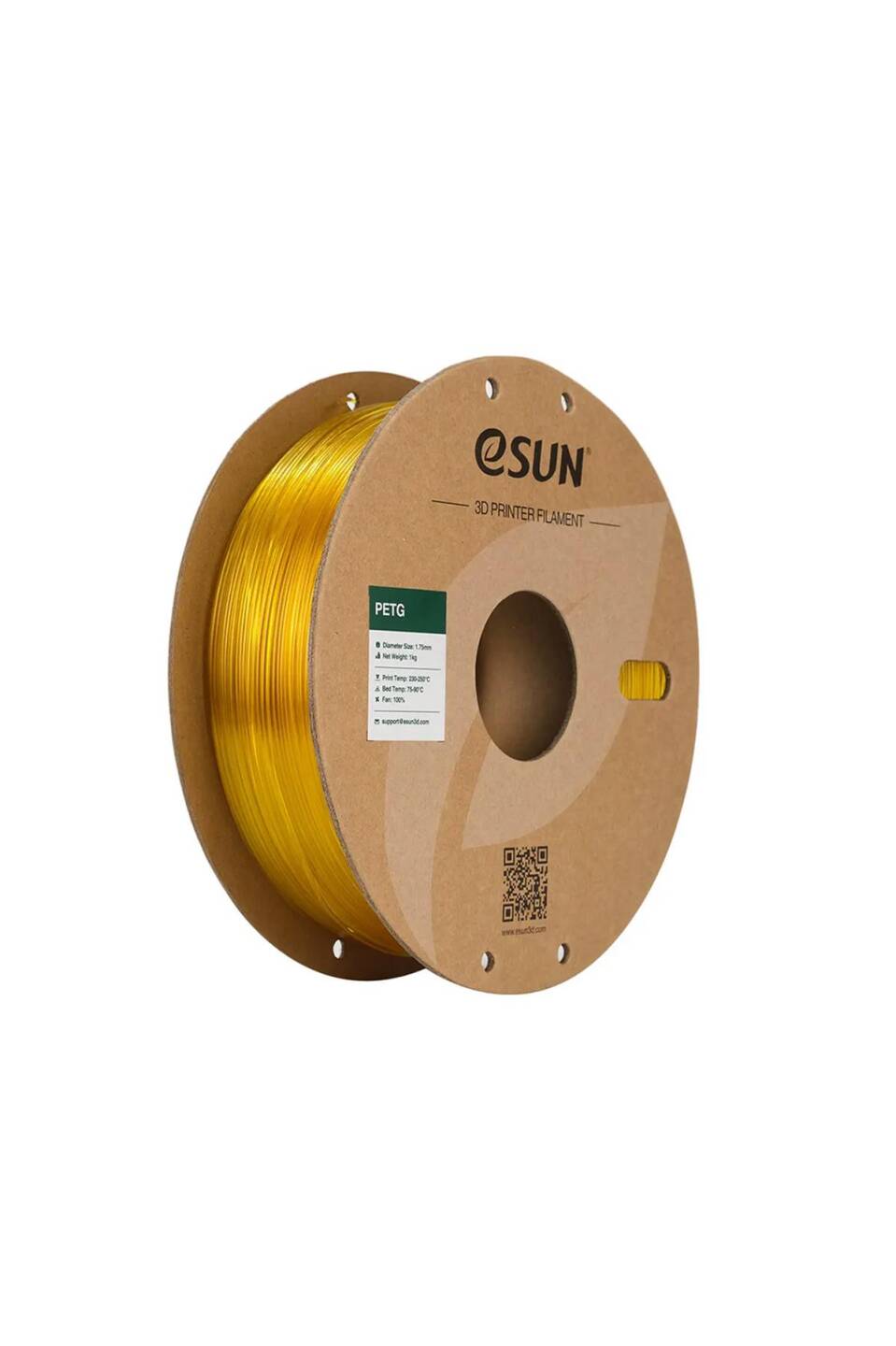 Esun PETG Filament Translucent Yellow - 1