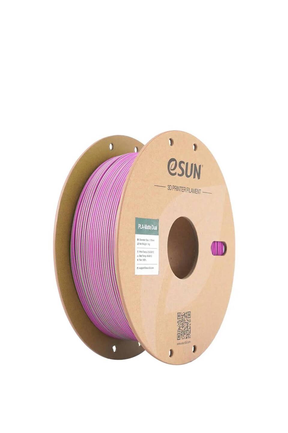 Esun PLA-Matte Filament Green-Pink - 1