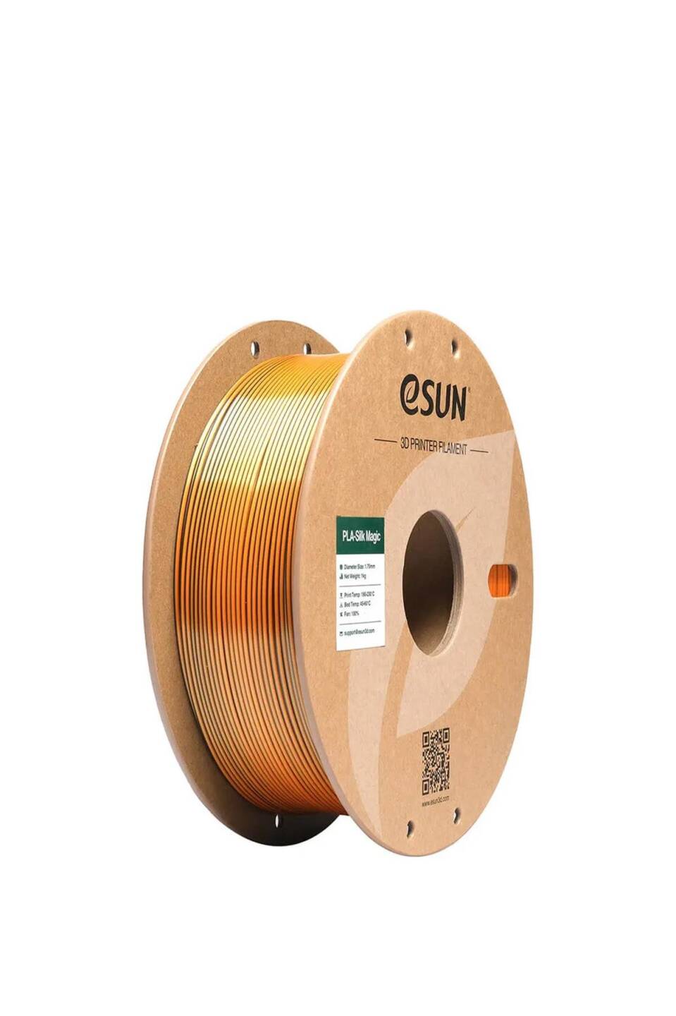 Esun PLA-Silk Magic Filament Black-Gold - 1