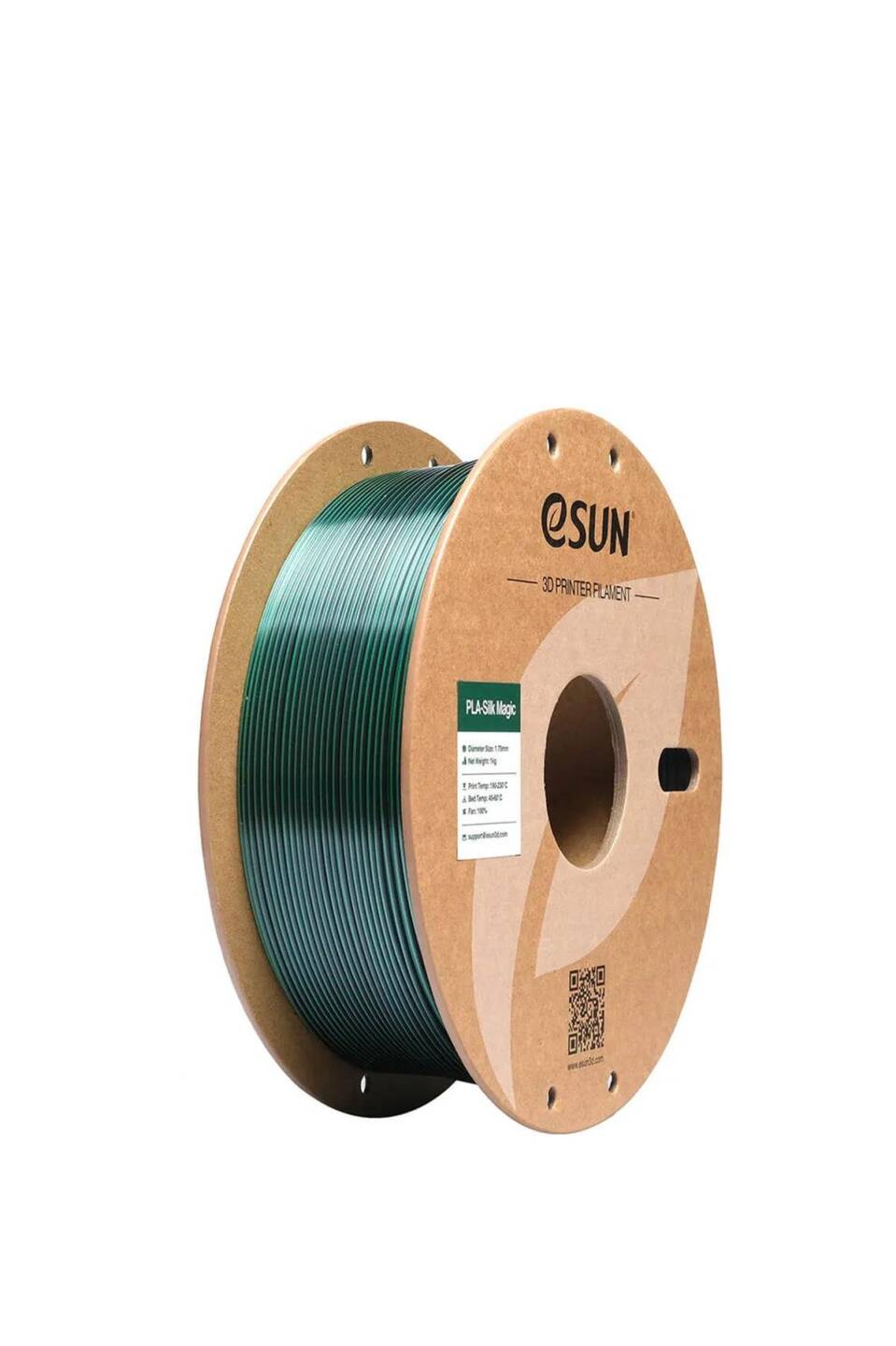 Esun PLA-Silk Magic Filament Black-Green - 1