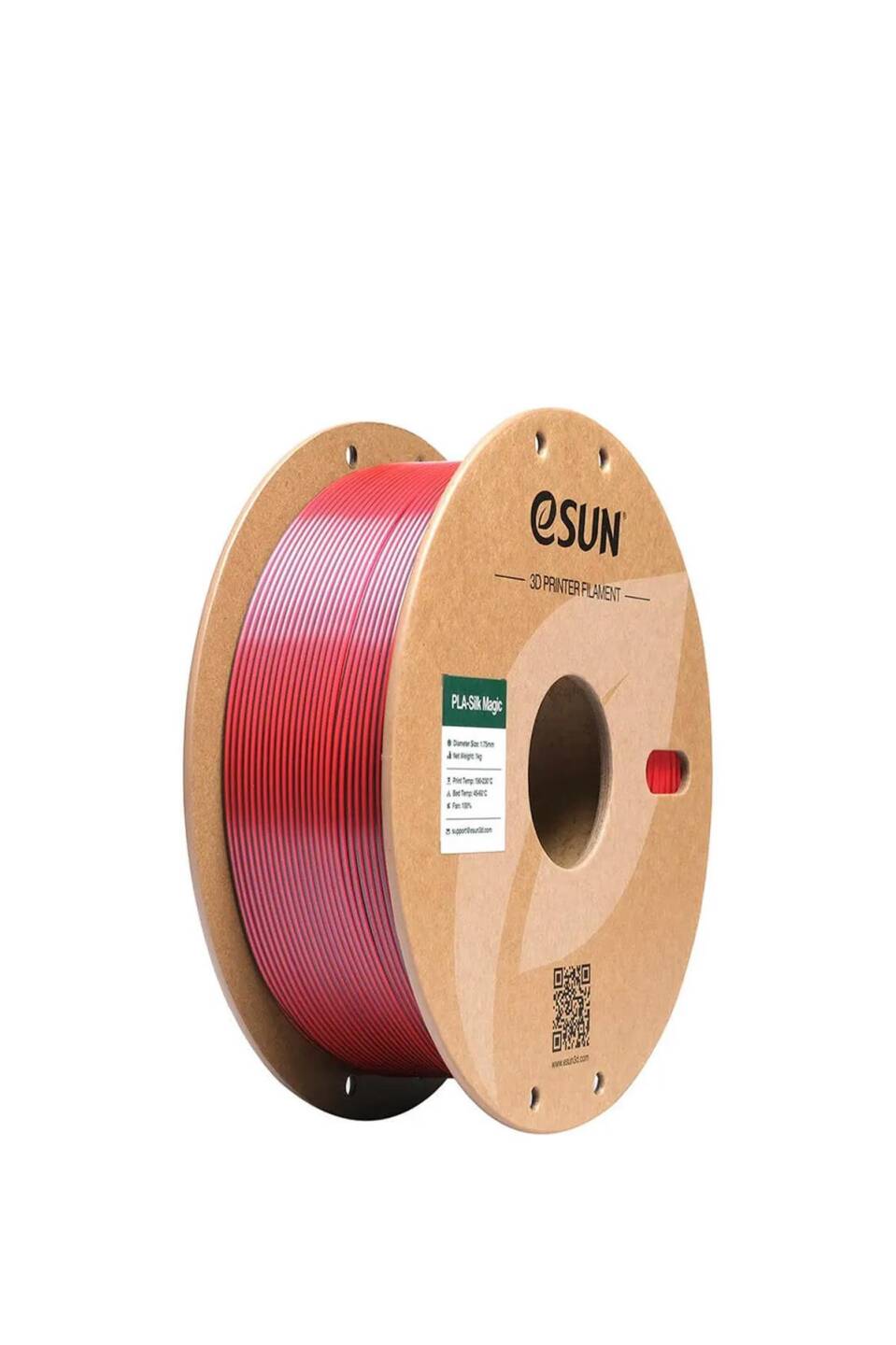 Esun PLA-Silk Magic Filament Black-Red - 1