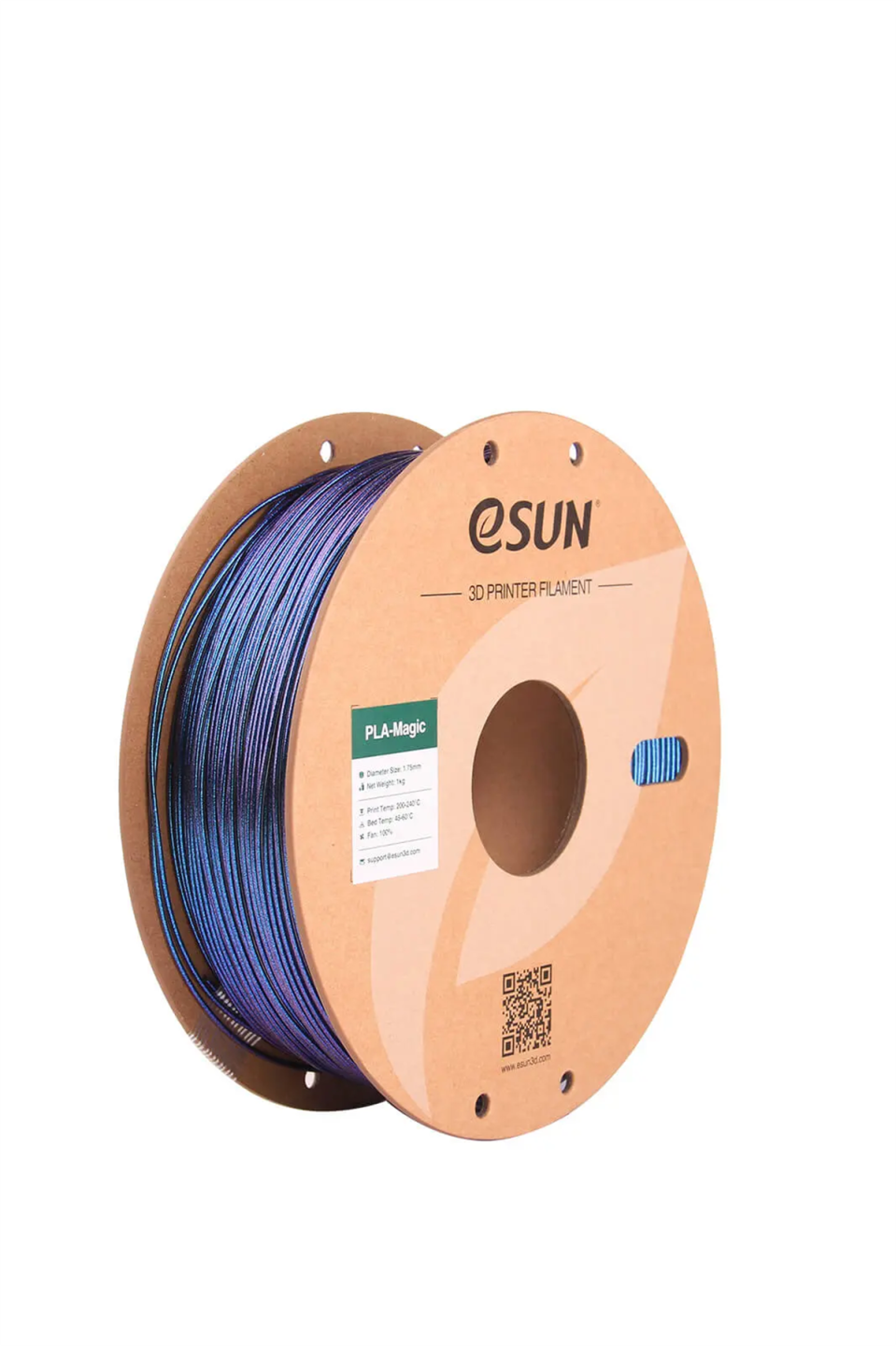 Esun PLA-Silk Magic Filament Dark Twinkling Blue - 1