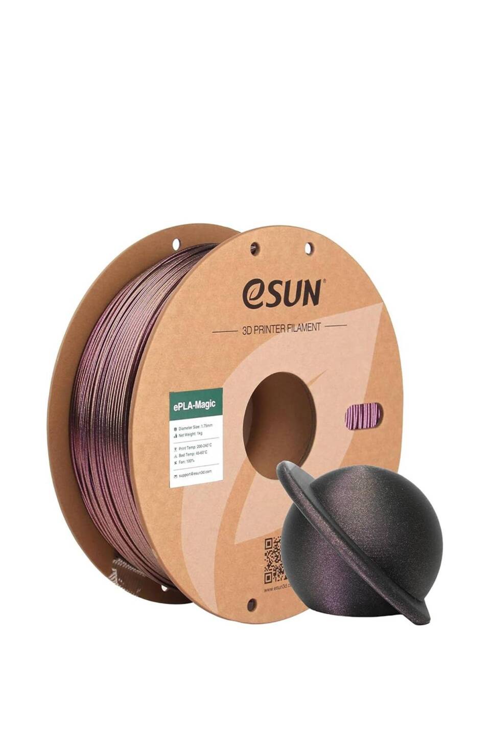 Esun PLA-Silk Magic Filament Dark Twinkling Gold - 1