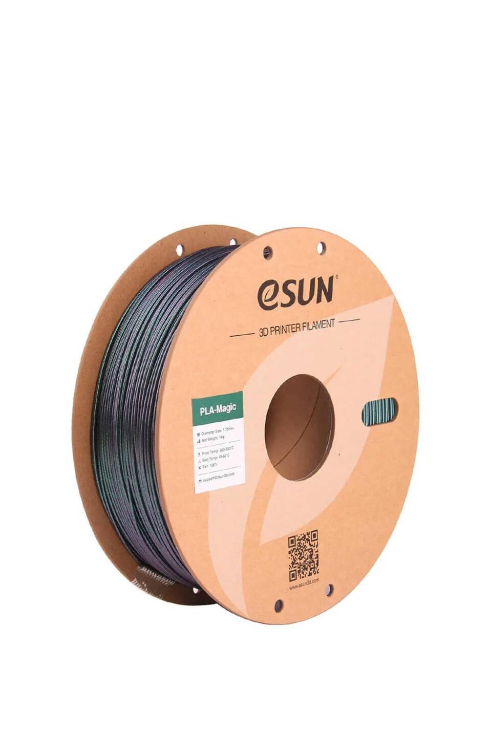 Esun PLA-Silk Magic Filament Dark Twinkling Green - 1