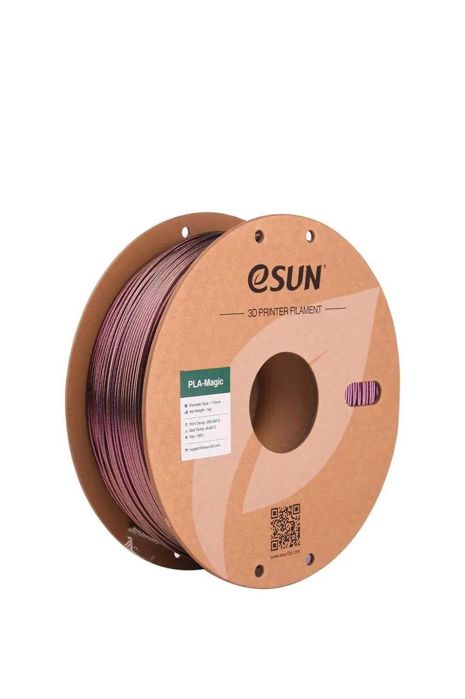 Esun PLA-Silk Magic Filament Dark Twinkling Purple - 1