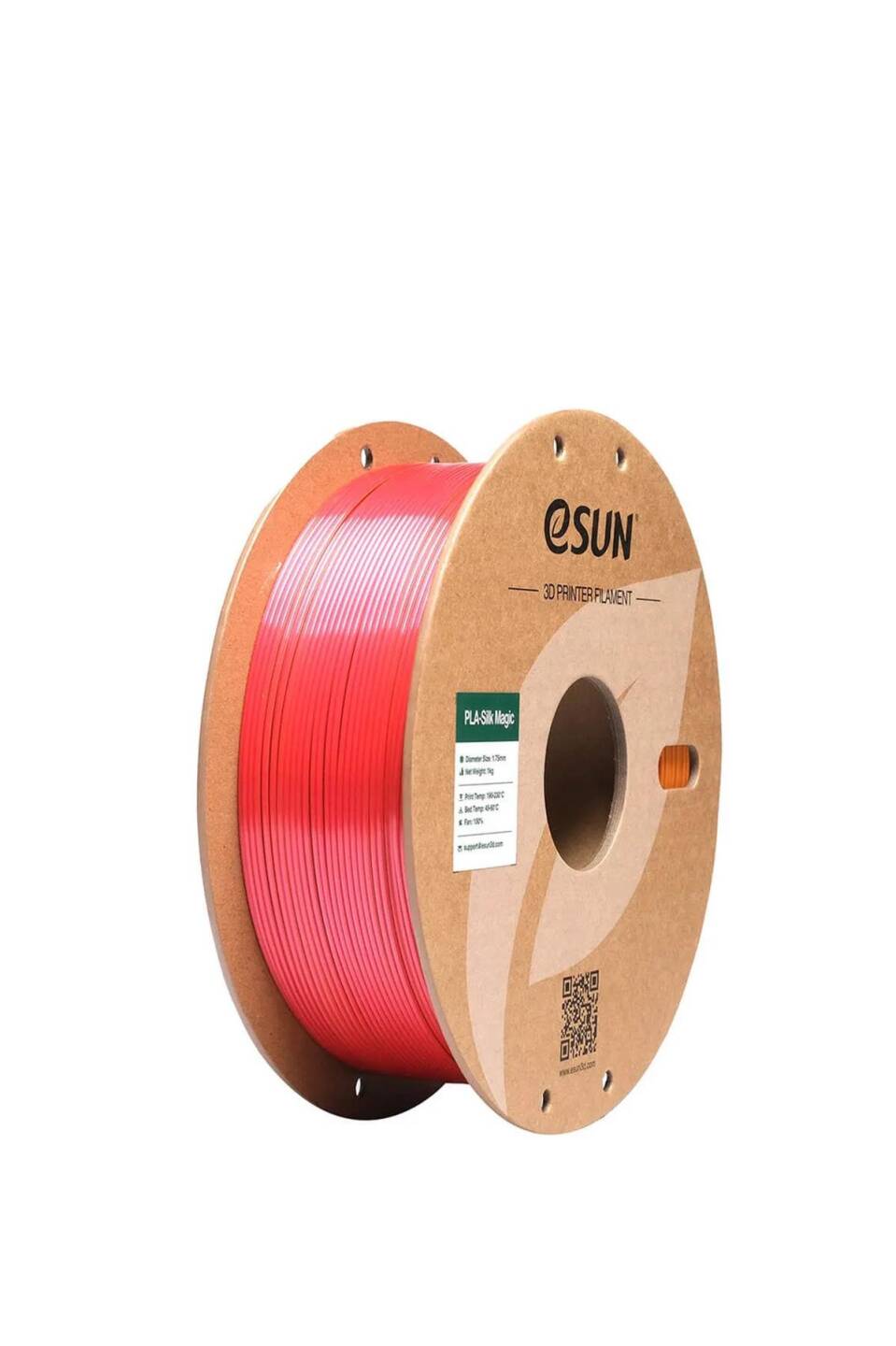 Esun PLA-Silk Magic Filament Red-Gold - 1