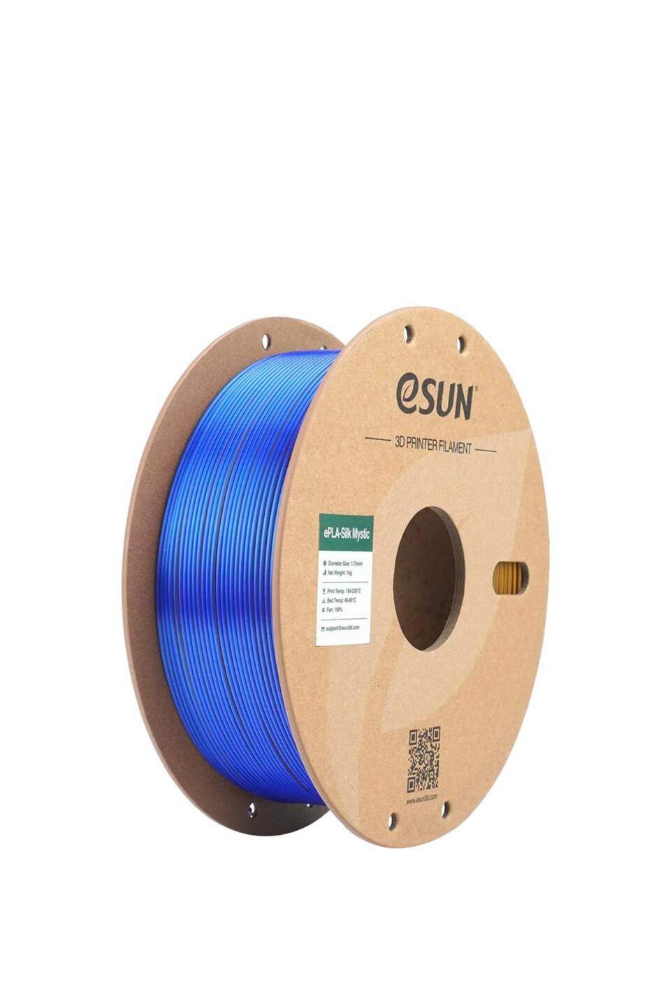 Esun PLA-Silk Mystic Filament Gold-Blue-Purple - 1