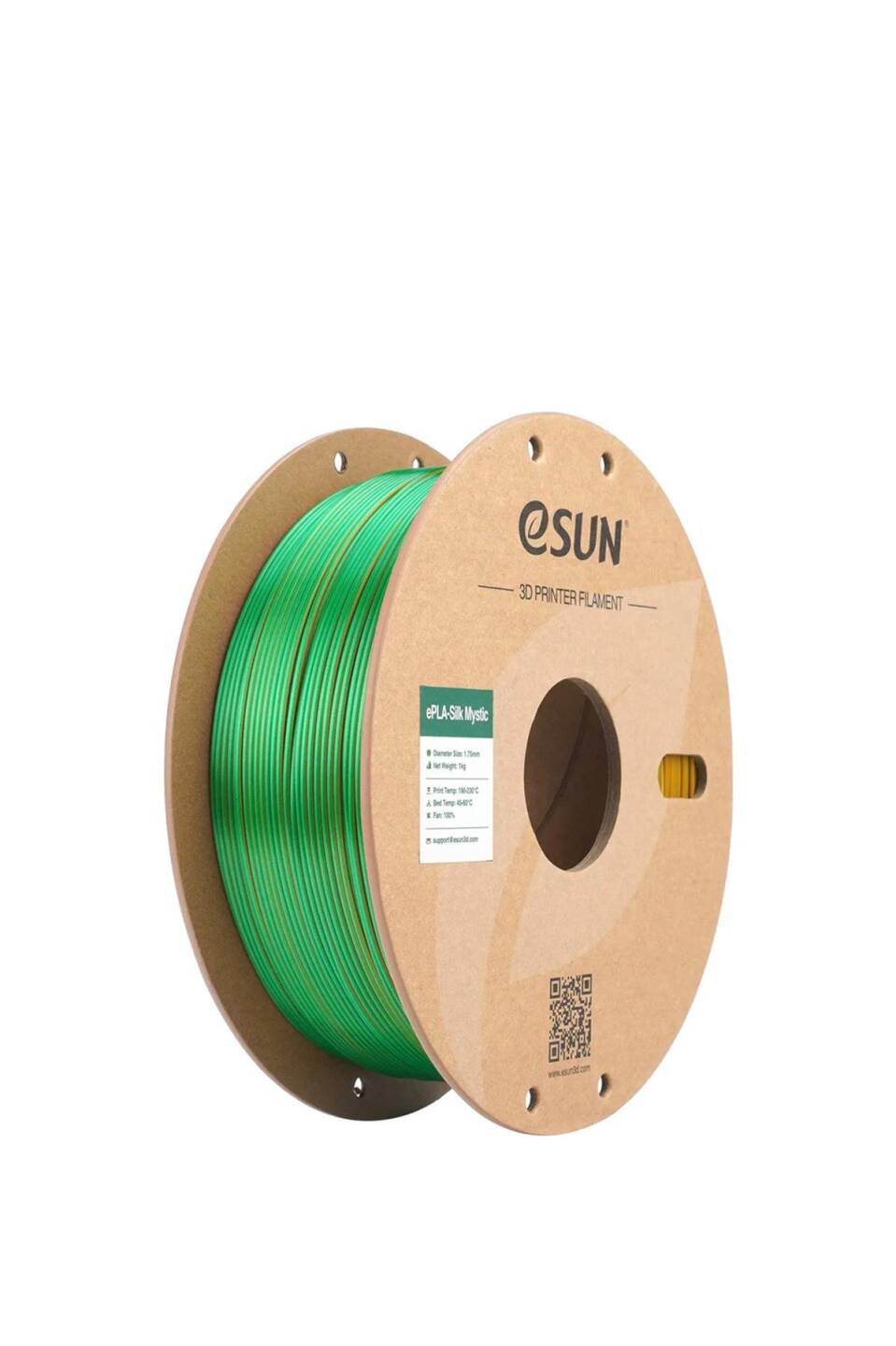 Esun PLA-Silk Mystic Filament Gold-Green-Purple - 1