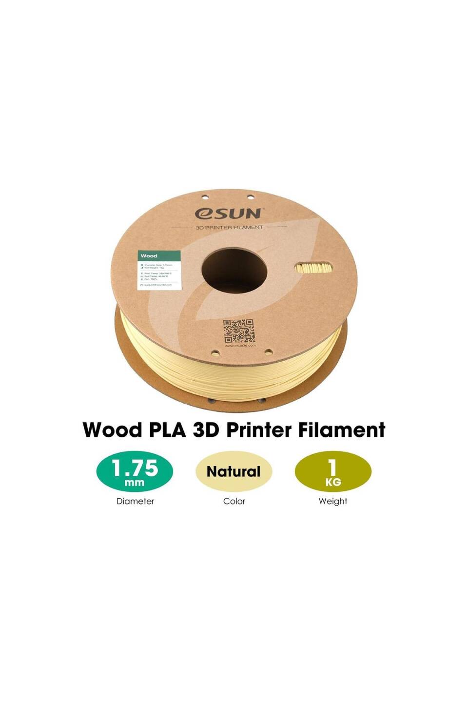 Esun Wood Filament Doğal - 2