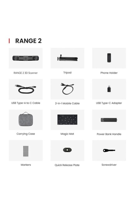 Revopoint RANGE 2 Standard 3D Scanner - 4